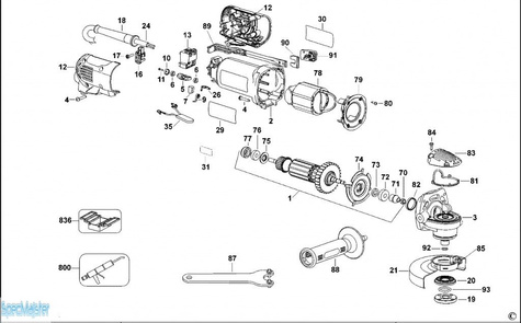 DeWALT Części zamienne do D28139.