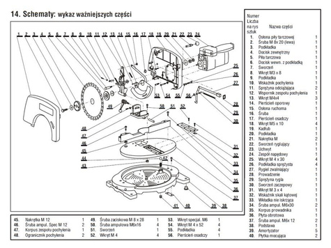 DEDRA Części zamienne do DED7703