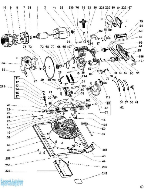 DeWALT Części zamienne do DW743N.