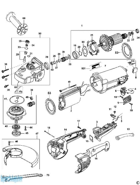 DeWALT Części zamienne do D28400.