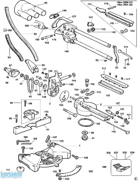 DeWALT Części zamienne do DW707.